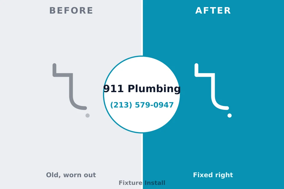 Before and after: plumbing company Edmore, MI